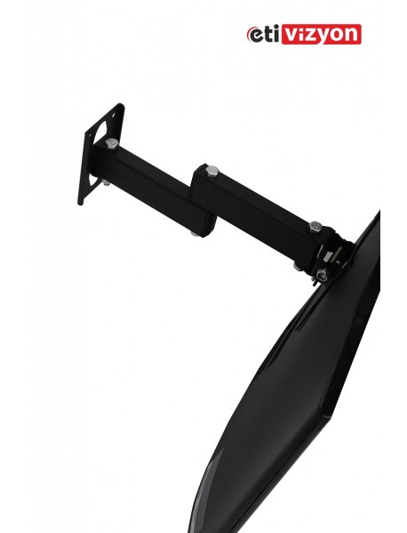 Etivizyon WM-03 Hareketli Tv Askı Aparatı iki kollu 17"-27"