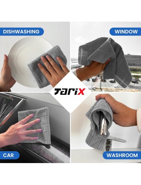 Mikrofiber Kareli Mutfak Bezi 40x40cm 3 Adet