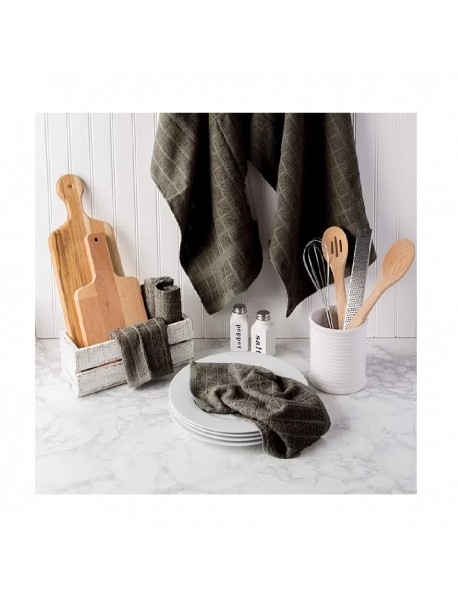 Mikrofiber Kareli Mutfak Bezi 40x40cm 3 Adet