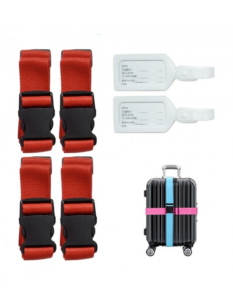 tarix 4 adet Valiz kemeri + 2 adet valiz etiketi