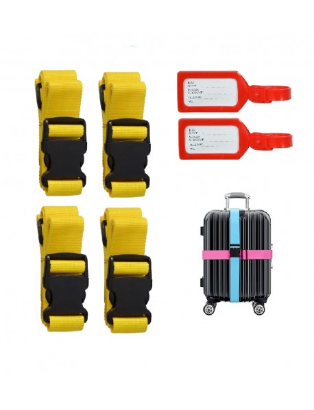 tarix 4 adet Valiz kemeri + 2 adet valiz etiketi