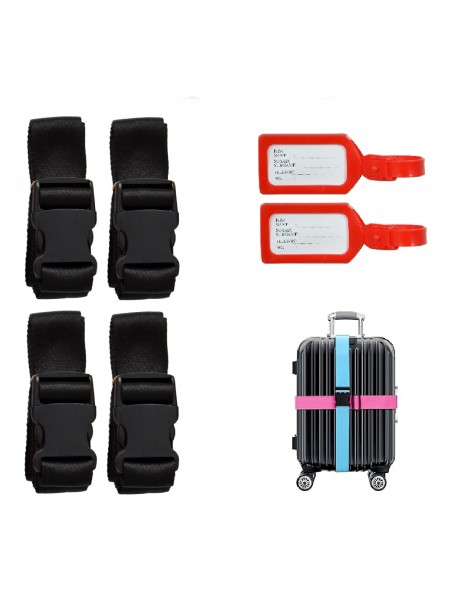 tarix 4 adet Valiz kemeri + 2 adet valiz etiketi
