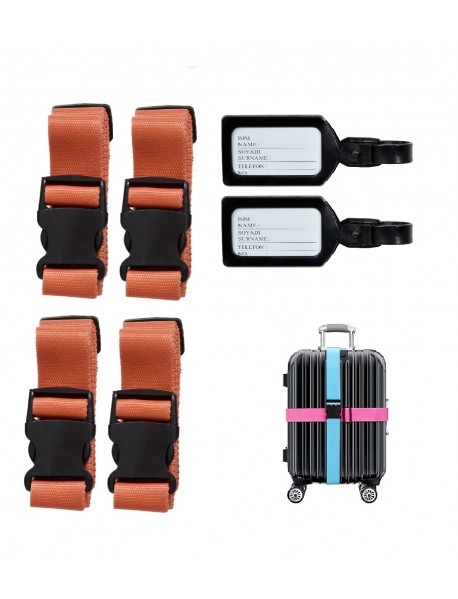 tarix 4 adet Valiz kemeri + 2 adet valiz etiketi
