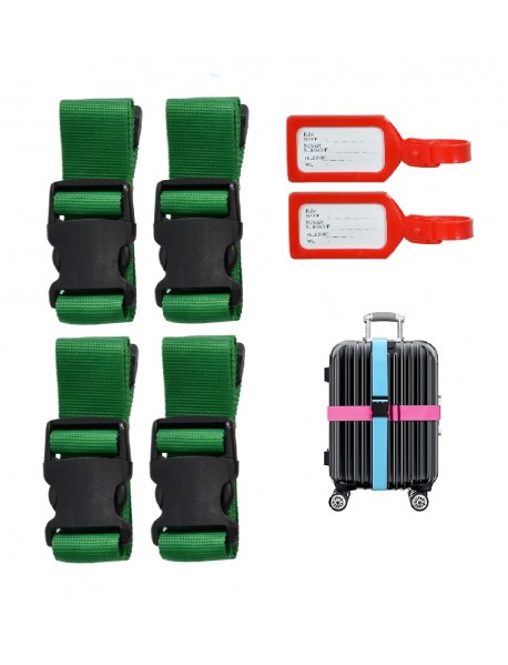 tarix 4 adet Valiz kemeri + 2 adet valiz etiketi