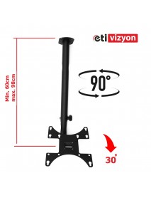 Etivizyon CM-01 Hareketli Tavan Askı Aparatı 24"-32"