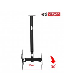 Etivizyon CM-02 Hareketli Çift Taraflı Tavan Askı Aparatı 22"-32"