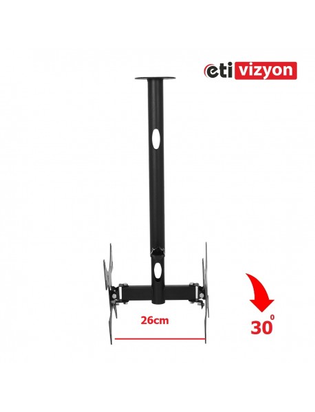 Etivizyon CM-02 Hareketli Çift Taraflı Tavan Askı Aparatı 22"-32"