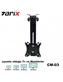 Tarix CM-03  Eğimli Tavan Askı Aparatı 17"-27"