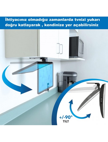 Tarix CM-03  Eğimli Tavan Askı Aparatı 17"-27"