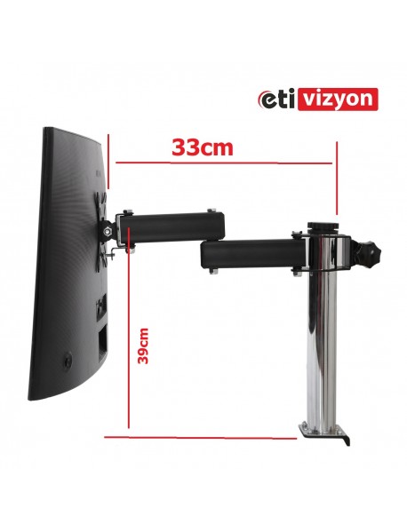 Etivizyon DM-01 Masa Üstü Monitör Askı Aparatı 17"- 27" 