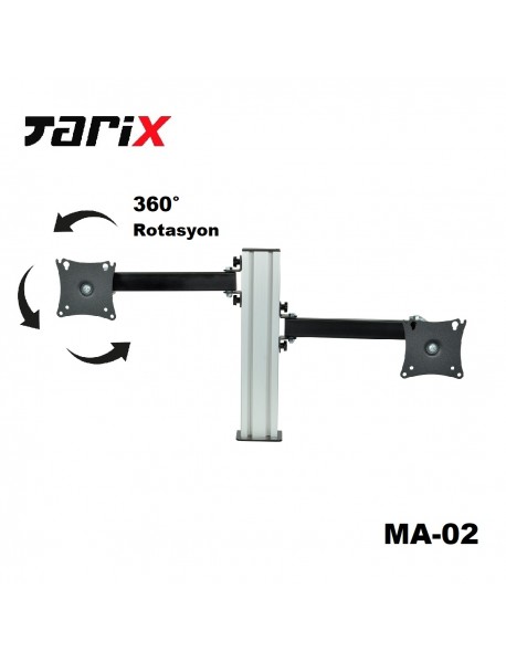 Tarix MA-02 Masa Üstü ikili Monitör Askı Aparatı17"-27