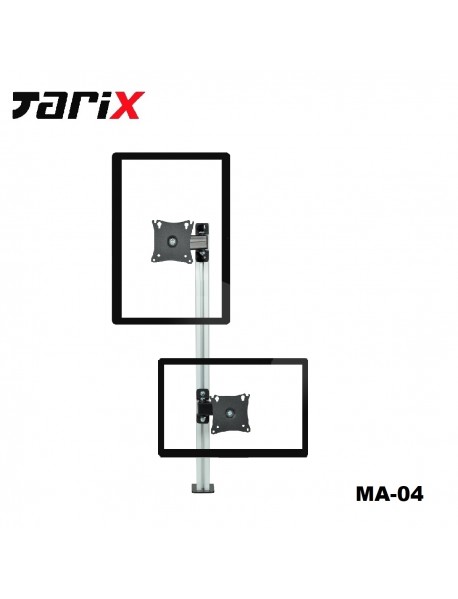 Tarix MA-04 Masa Üstü dikey ikili Monitör Askı Aparatı17"-27