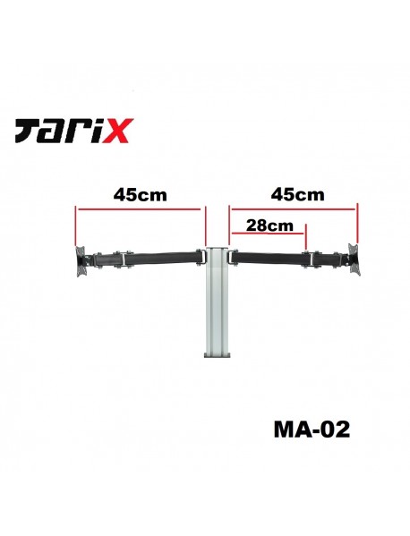 Tarix MA-06 Masa Üstü dörtlü Monitör Askı Aparatı17"-27
