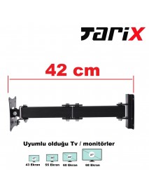 tarix WB-03 Küçük Tv'ler için Hareketli Askı Aparatı 17" - 27"