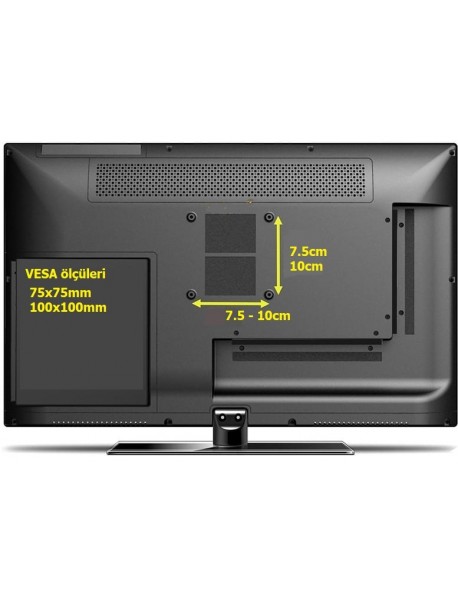 tarix WB-03 Küçük Tv'ler için Hareketli Askı Aparatı 17" - 27"
